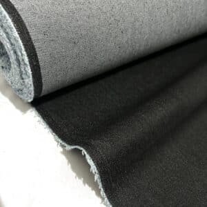 Gray Black Denim fabric, jean fabric, jean material, medium weight denim fabric by the yard