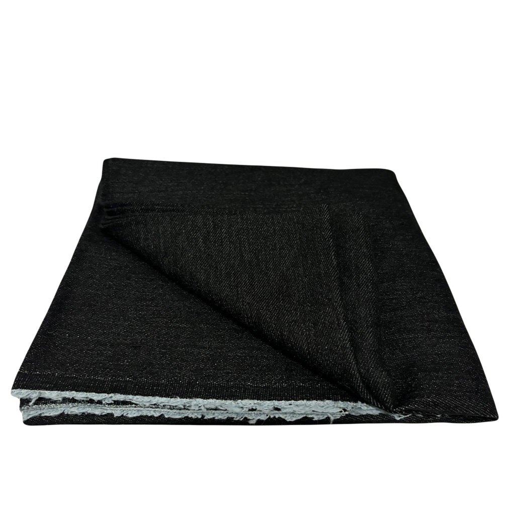 Gray Black Denim fabric, jean fabric, jean material, medium weight denim fabric by the yard img5