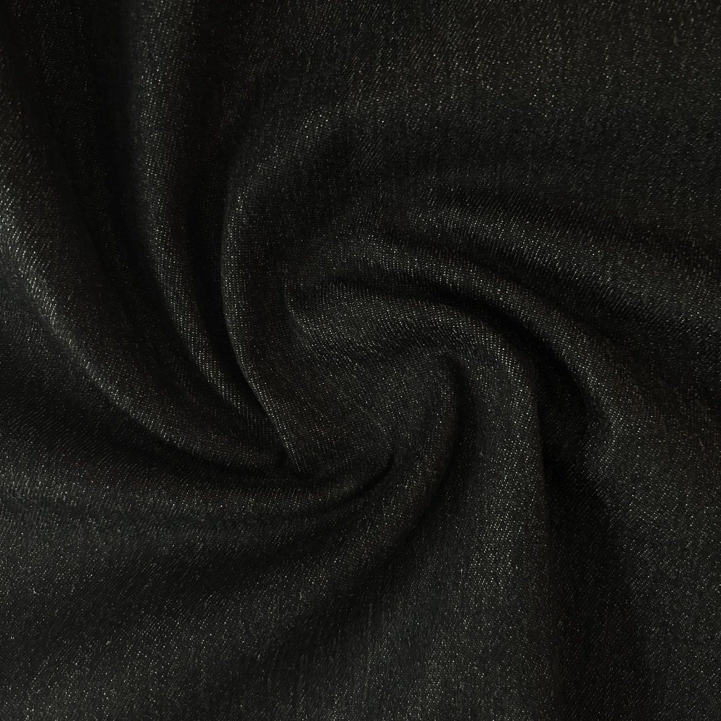Gray Black Denim fabric, jean fabric, jean material, medium weight denim fabric by the yard img7