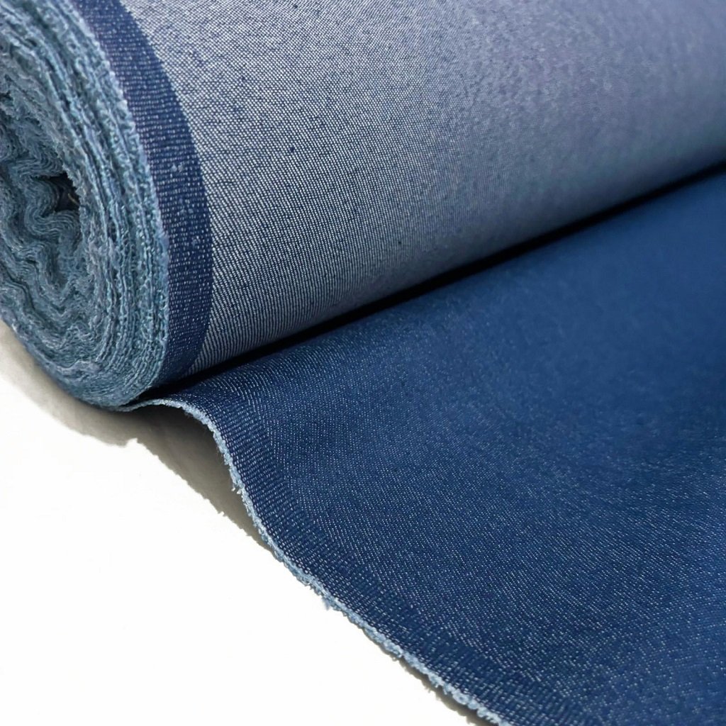9 oz Indigo Blue Blue Denim Fabric for sewing, crafting |Medium Weight Denim Fabric |Denim fabric by the yard |Jean Material|Denim Material|Indigo Blue Jean Fabric Indigo Blue Denim fabric, jean fabric, jean material, medium weight denim fabric by the yard img1