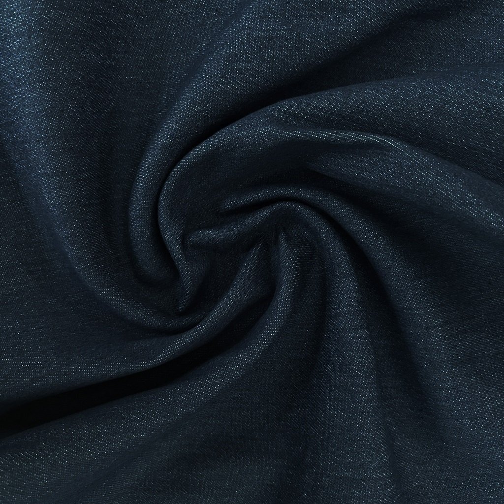 Navy Blue Denim fabric, jean fabric, jean material, medium weight denim fabric by the yard img7
