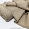 Linen material, Linen Fabric by the yard for clothing, Embroidery linen fabric, Khaki