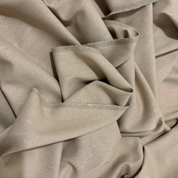 Linen material, Linen Fabric by the yard for clothing, Embroidery linen fabric, Khaki