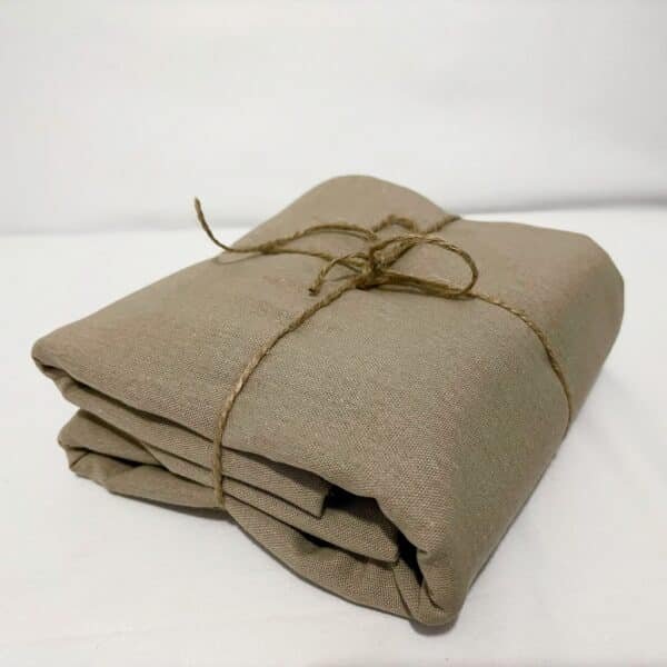 Linen material, Linen Fabric by the yard for clothing, Embroidery linen fabric, Khaki