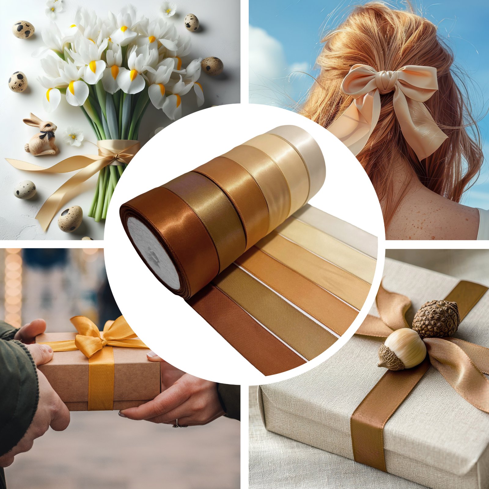 Ribbon for gift wrapping, Brown ribbon, gold ribbon, purple ribbon red ribbon, blue ribbon, yellow ribbon, orange ribbon, green ribbon satin ribbon christmas ribbon pic.5 jpg