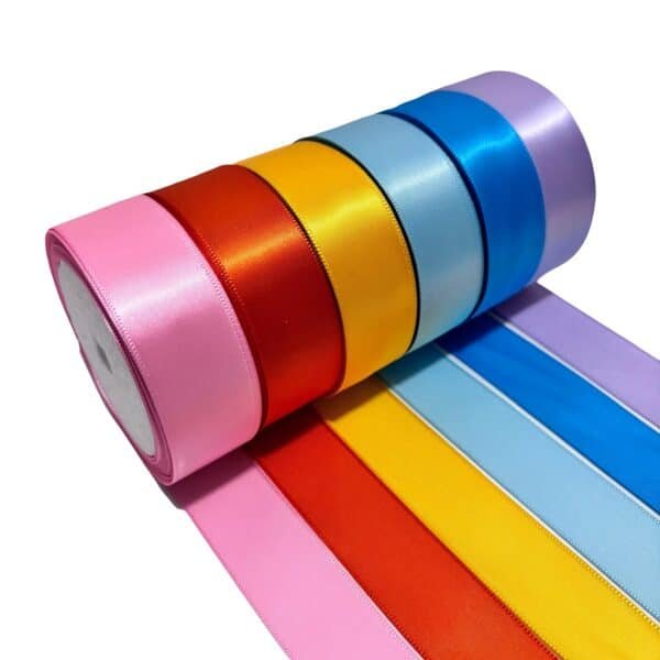 Ribbon for gift wrapping, red ribbon, blue ribbon, yellow ribbon, orange ribbon, green ribbon satin ribbon christmas ribbon pic1