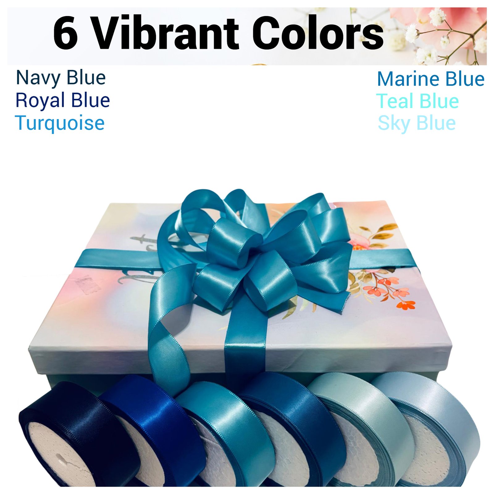 Ribbon for gift wrapping, red ribbon, blue ribbon, yellow ribbon, orange ribbon, green ribbon satin ribbon christmas ribbon pic1 jpeg