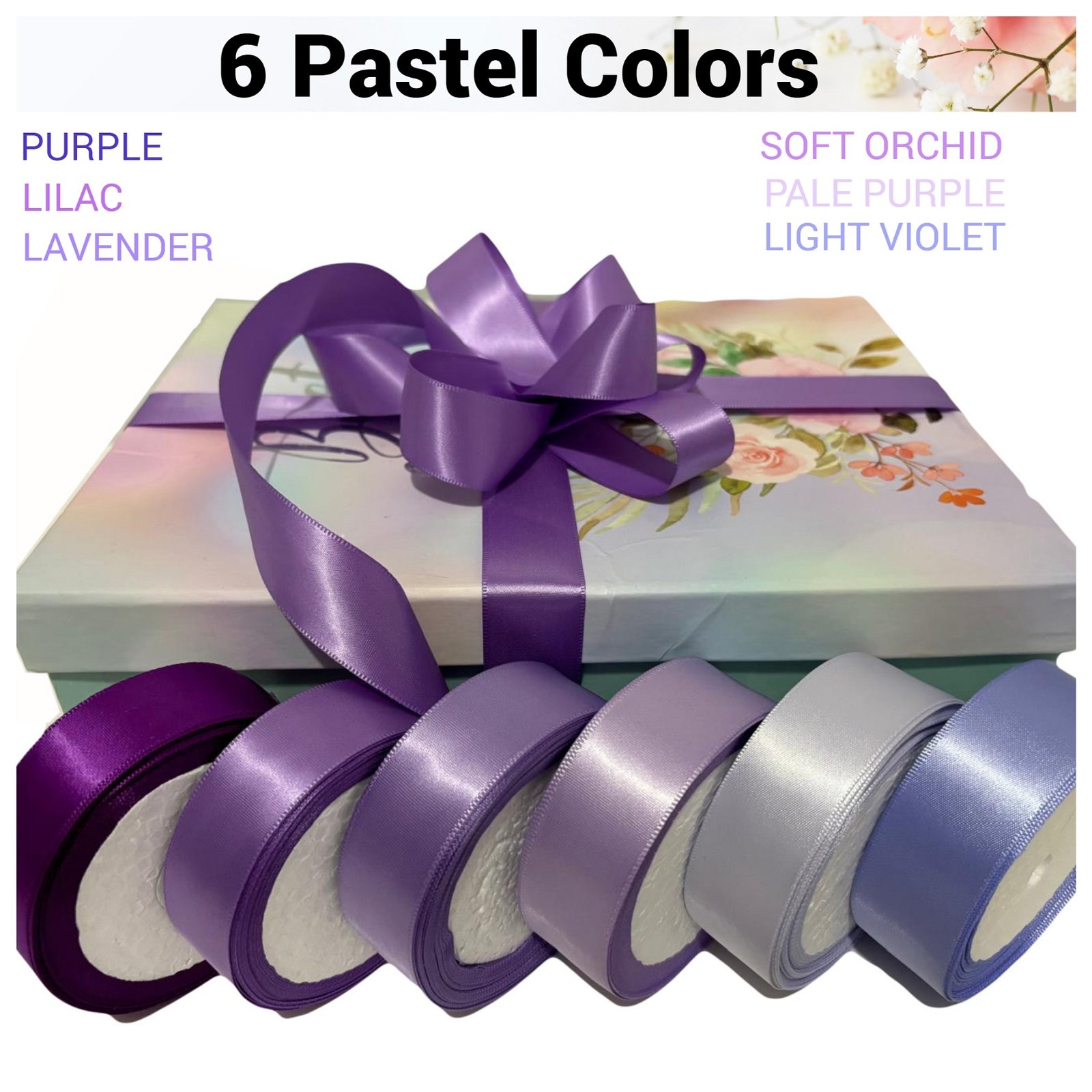 Ribbon for gift wrapping, red ribbon, blue ribbon, yellow ribbon, orange ribbon, green ribbon satin ribbon christmas ribbon pic3