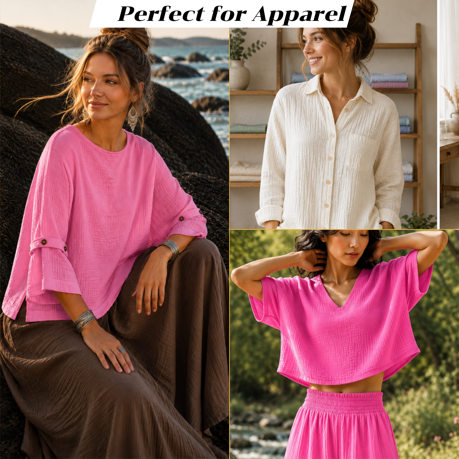 Cotton Double Gauze Hot Pink, Apparel and clothing.jpeg